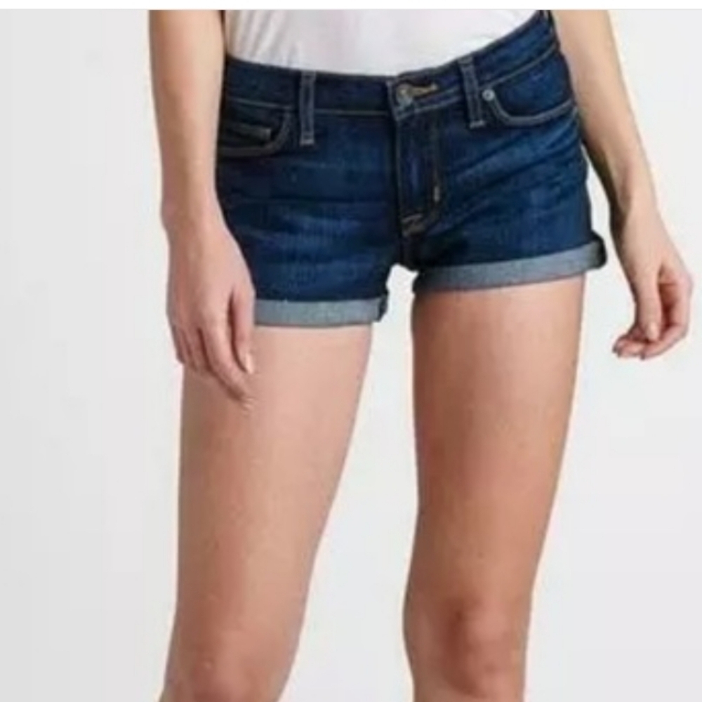 Hudson Asha cuffed Festival Indie Grunge Flirty Beachy Mid Rise shorts size 24